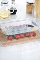 ACAR OLIVYA Boîte de stockage en Verre 3.1L ACAR OLİVYA Dikdörtgen Vakumlu Saklama Kabı 3,1 Lt ACAR OLIVYA 3.1 L Glas Aufbewahrungsbox