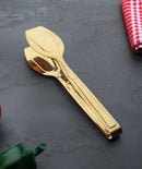 ACAR Spatule pleine dorée en acier inoxydable 24 Cm