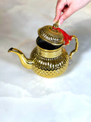 Théière dorée 0.8L - relief point