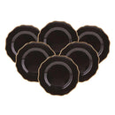 KARACA EMPİRE NOIR Set d'assiettes à dessert 6 personnes - Siyah 6'lı pasta seti