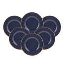 KARACA RETRO Anthracite Set d'assiettes à dessert 6 personnes