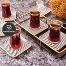 KARACA BLACK NOIR Set verres à thé 6 personnes KARACA BLACK NOIR 12 Parça 6 kişilik çay seti KARACA BLACK NOIR Set Teegläser 6 Pers.