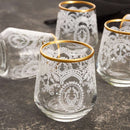 KARACA BEREN Lot de 6 petits verres à eau doré - 6 Parça Kahve Yanı Bardağı Gold