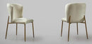 Chaise de salon, séjour et salle à manger PARS - Design et moderne - Crème - Pieds en métal doré - Bella Home PARS Stuhl für Wohn-, Esszimmer und Wohnzimmer - Design und Moderne - Creme - Füße aus vergoldetem Metall - Bella Home PARS oturma odası, oturma odası ve yemek odası sandalyesi - Tasarım ve modern - Krem - Altın metal ayaklar - Bella Home